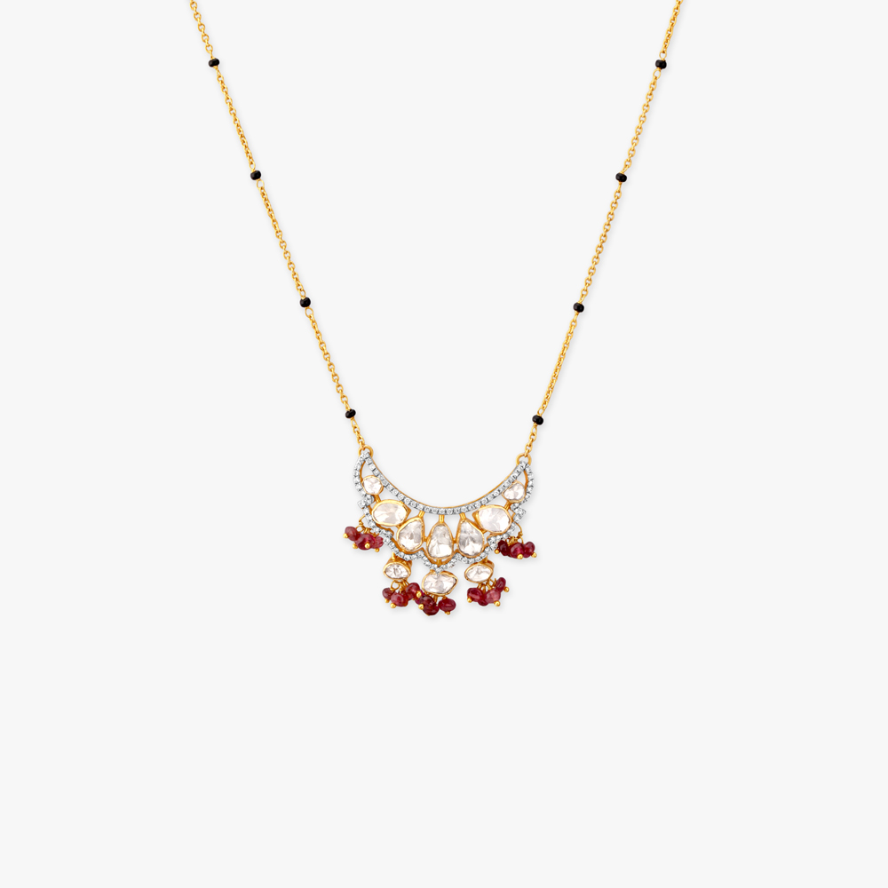 Celestial Fringe Gold Mangalsutra,,hi-res image number null