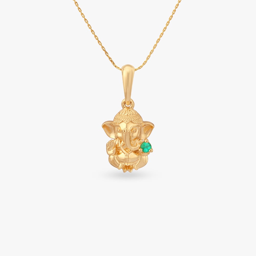 

Ganesha Aura Gold Pendant