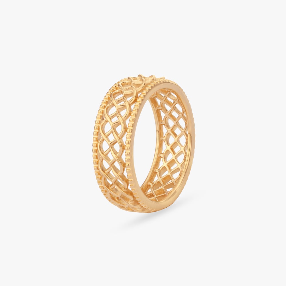 

Regal Weave Gold Ring