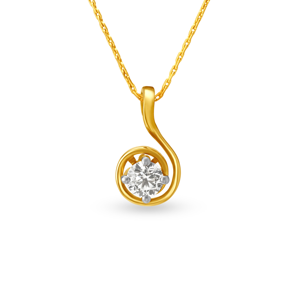 Graceful Solitaire Pendant,,hi-res image number null