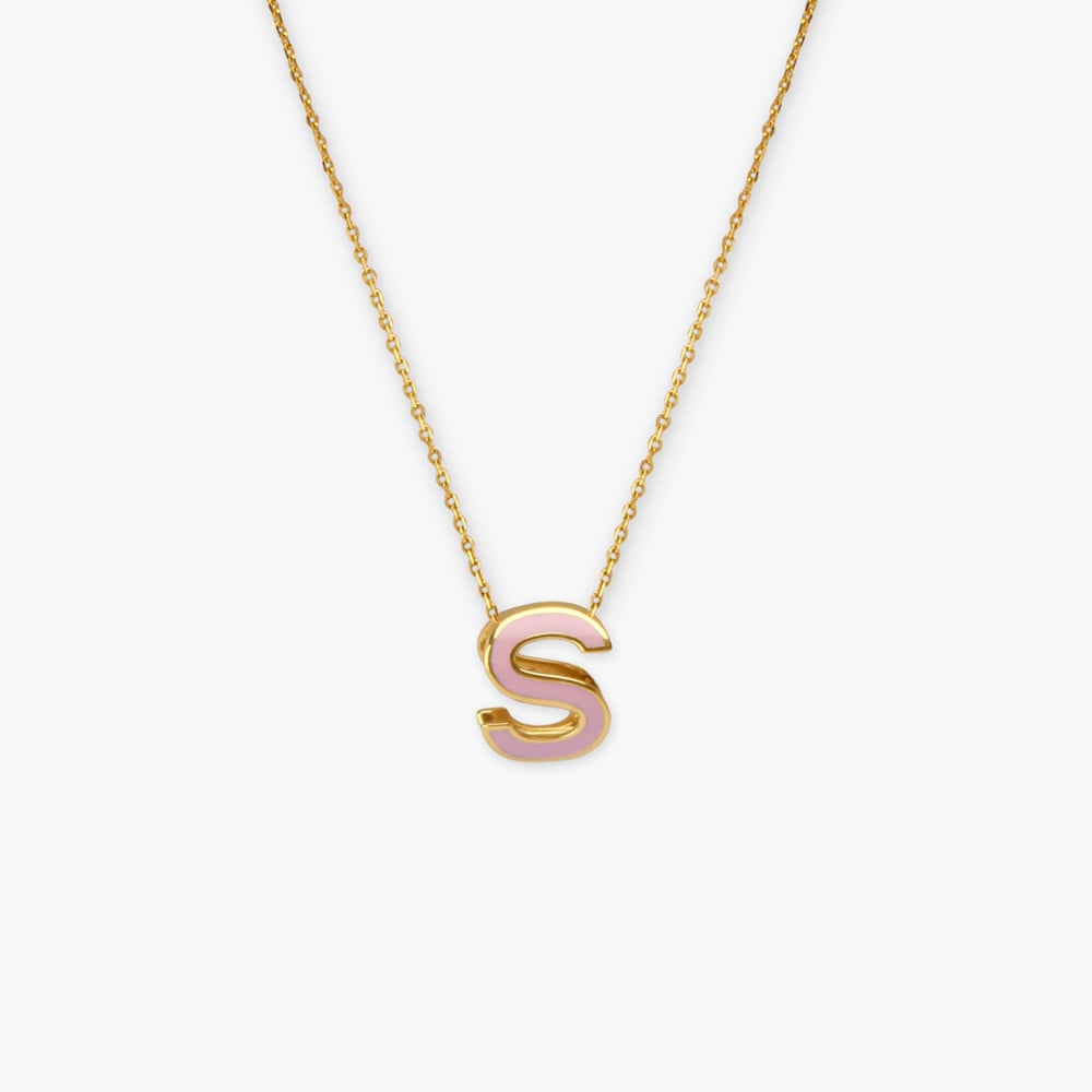 

Blush S Gold Pendant with Chain