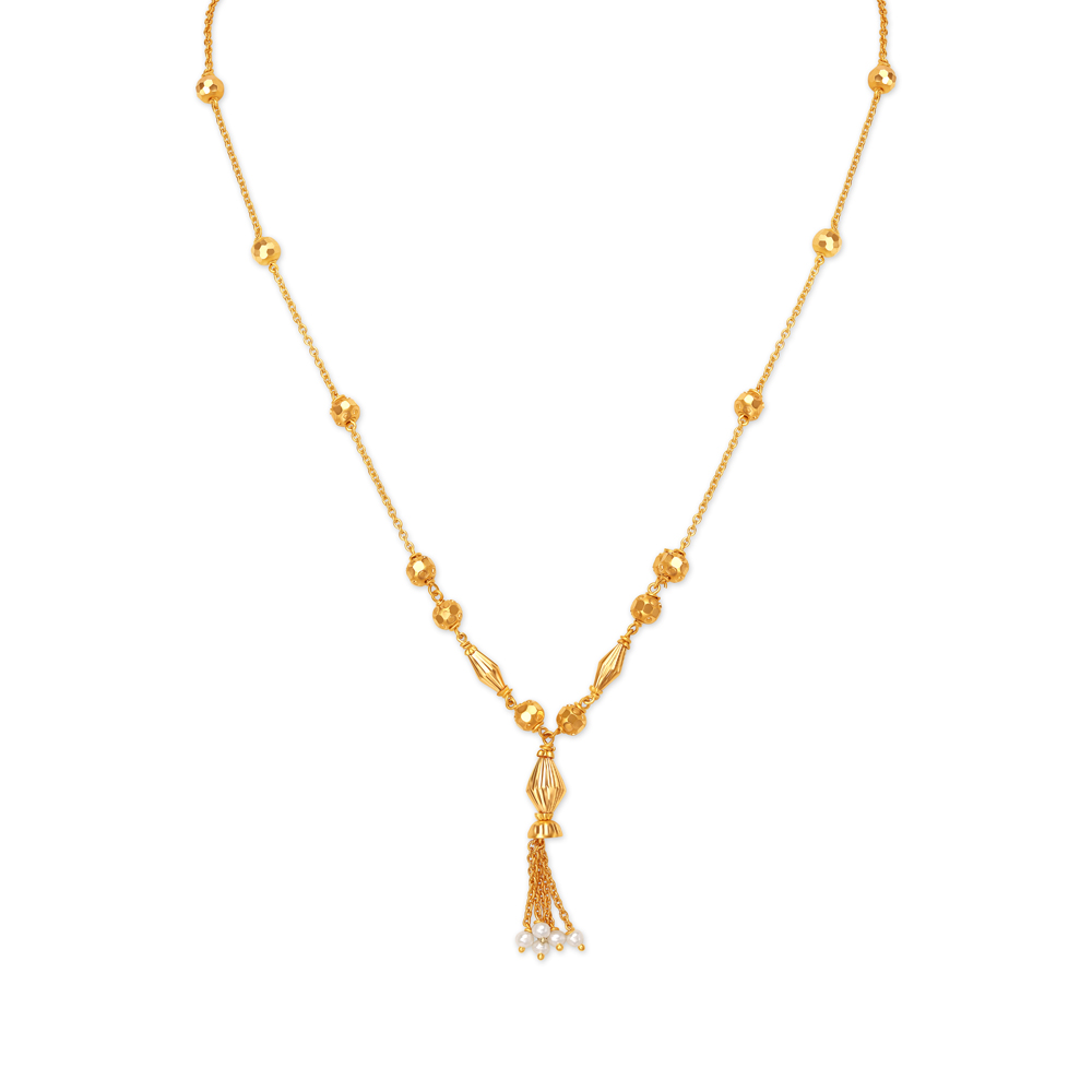 

Superb Hanging Bead Gold Chain