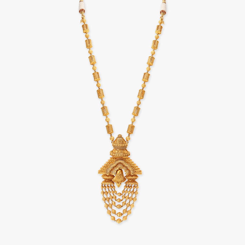 Ornate Mukuteshwar Temple Necklace Set,,hi-res image number null