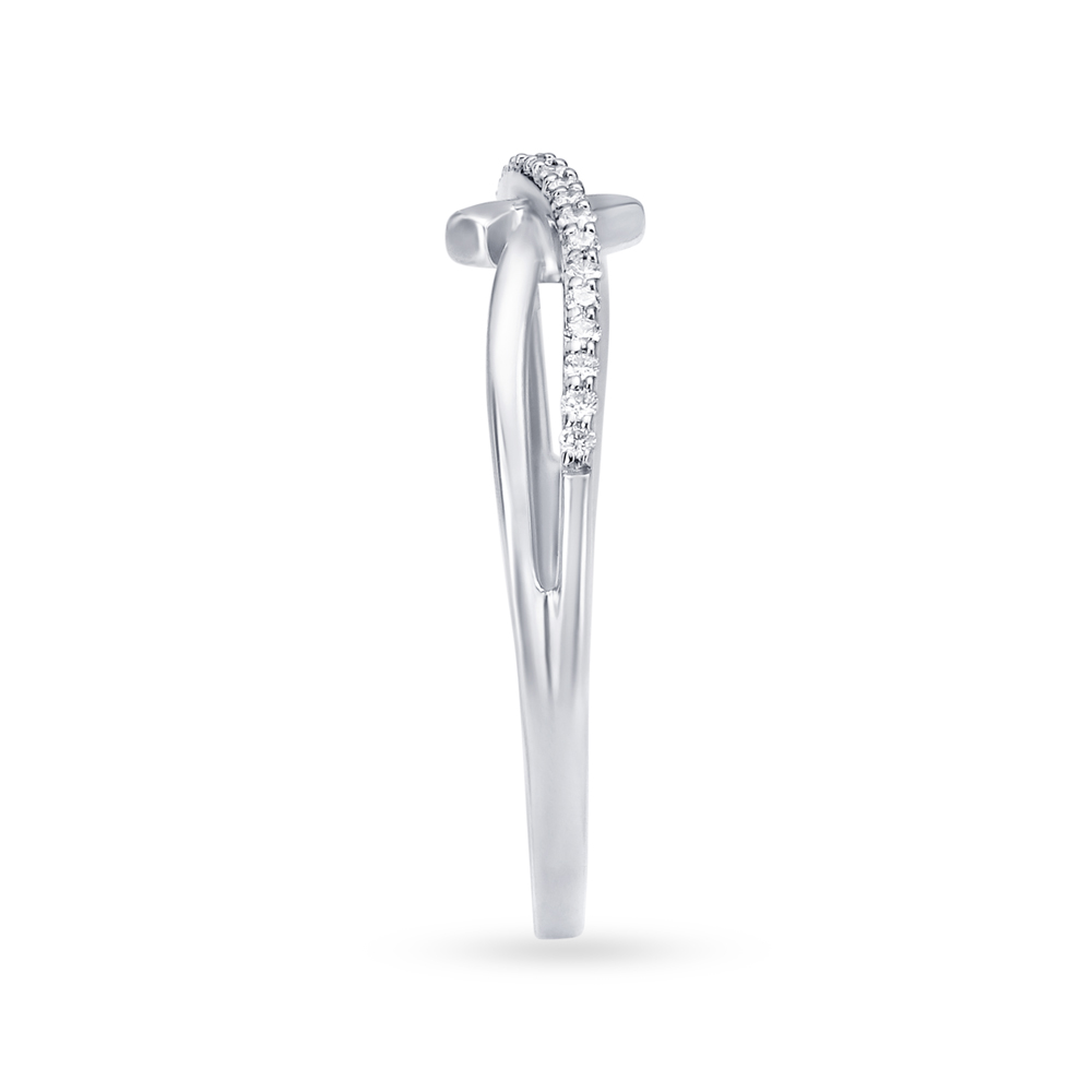 Romantic 950 Pure Platinum And Diamond Finger Ring,,hi-res image number null