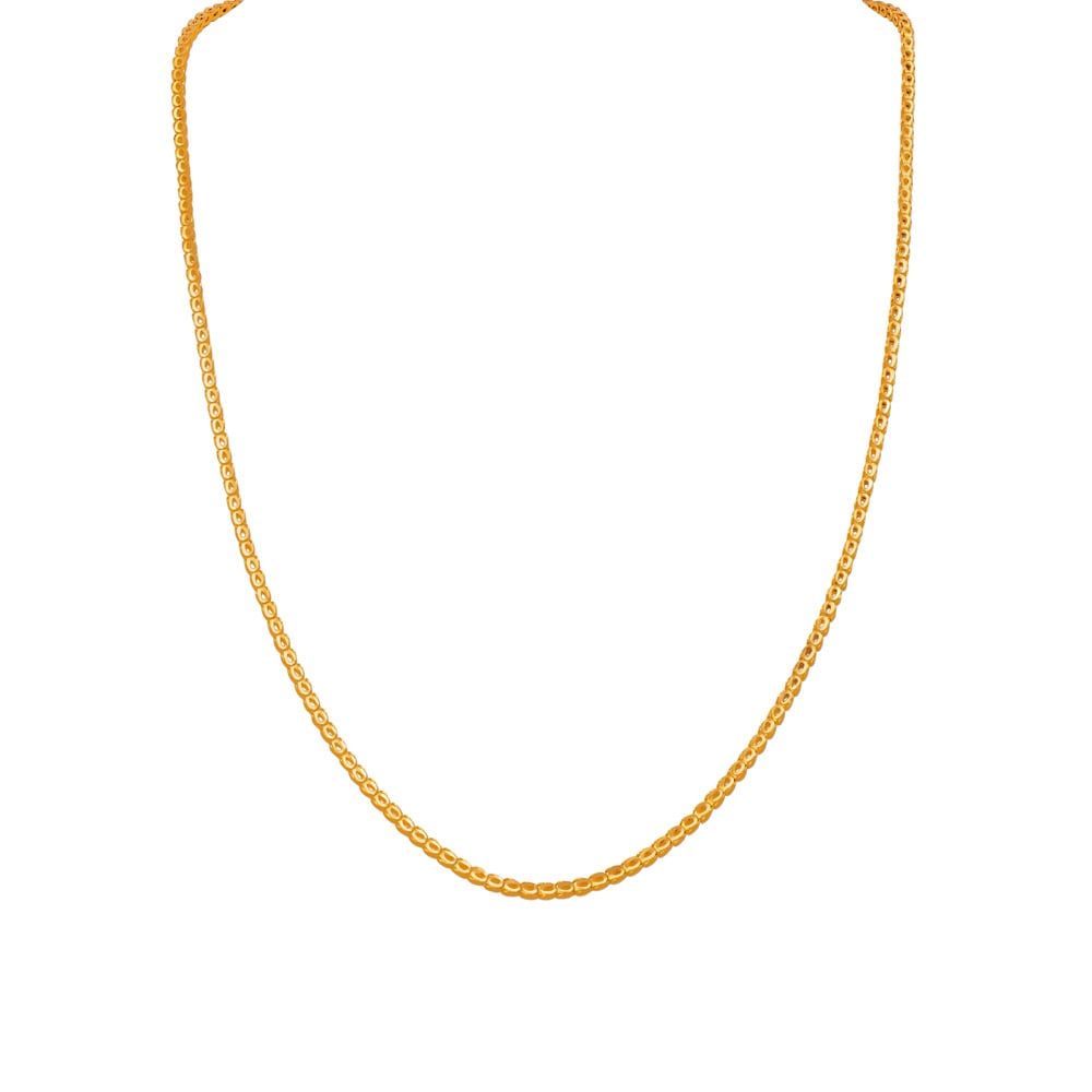 

Grand 22 Karat Yellow Gold Looped Open Box Chain