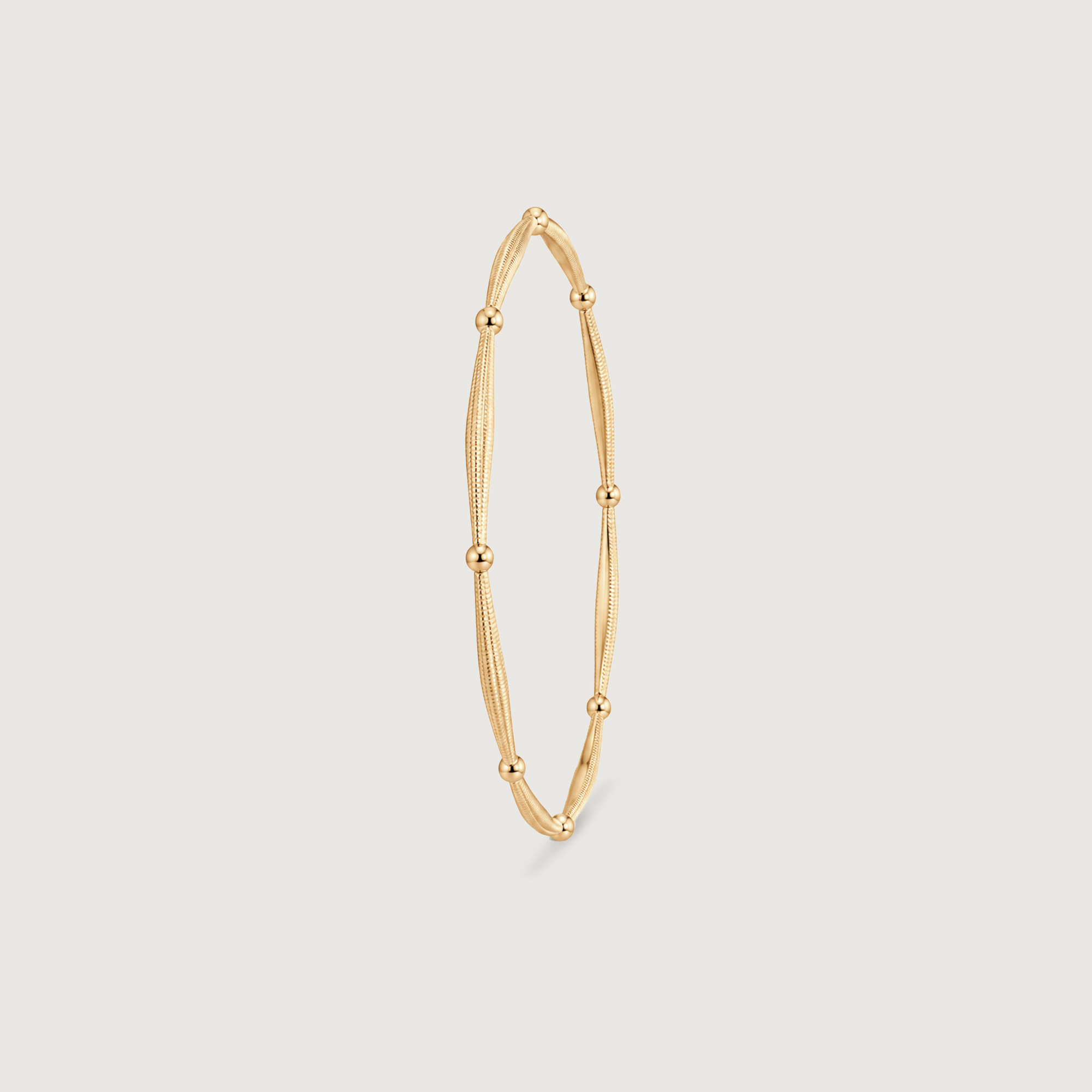 Serene Interval Gold Bangle,,hi-res image number null