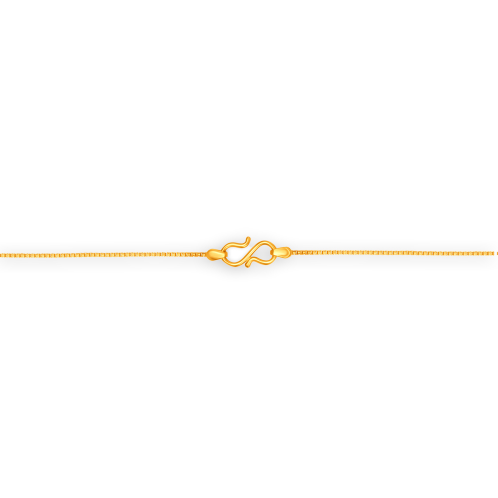 Oval Carved Hand Made Gold Chain,,hi-res image number null