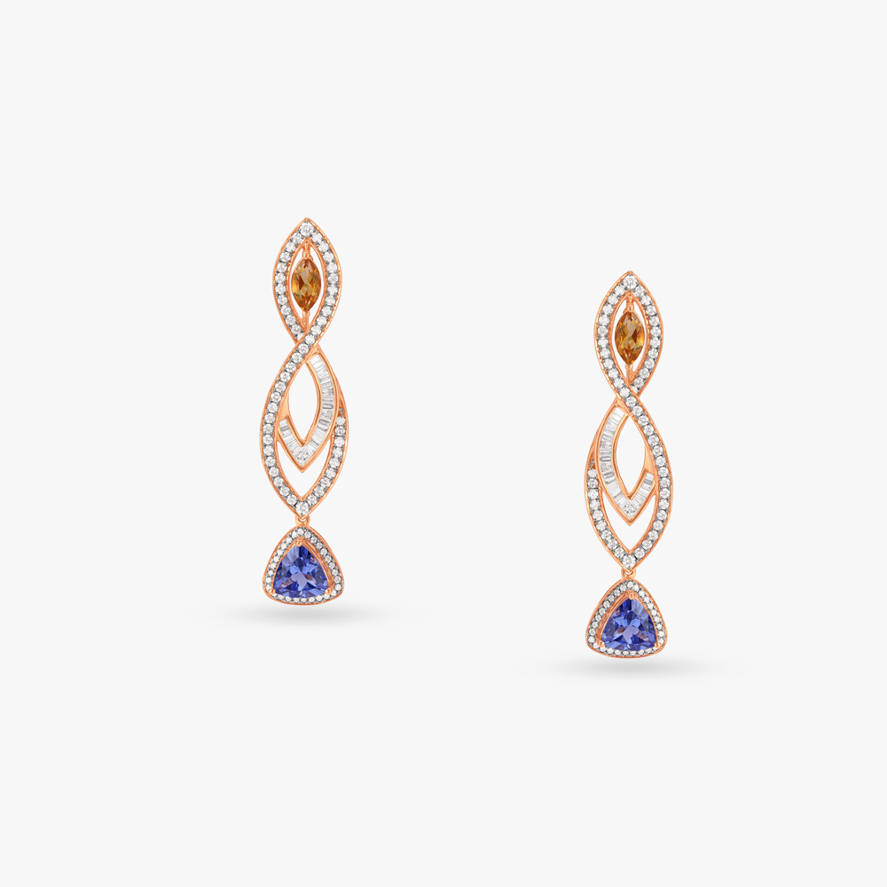 Nectarine Wonders Diamond Necklace Set,,hi-res image number null