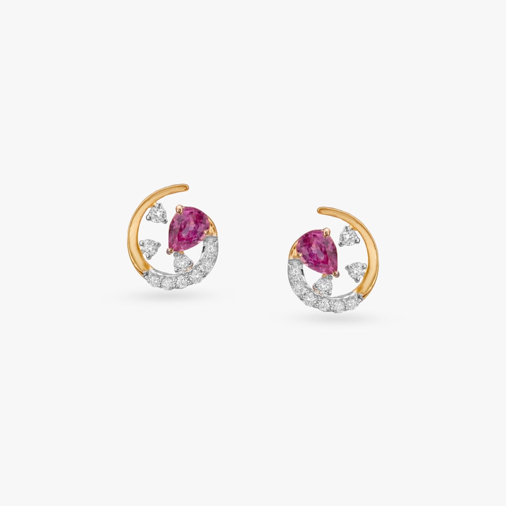 Playful Orbit Diamond Pendant and Earrings Set,,hi-res image number null