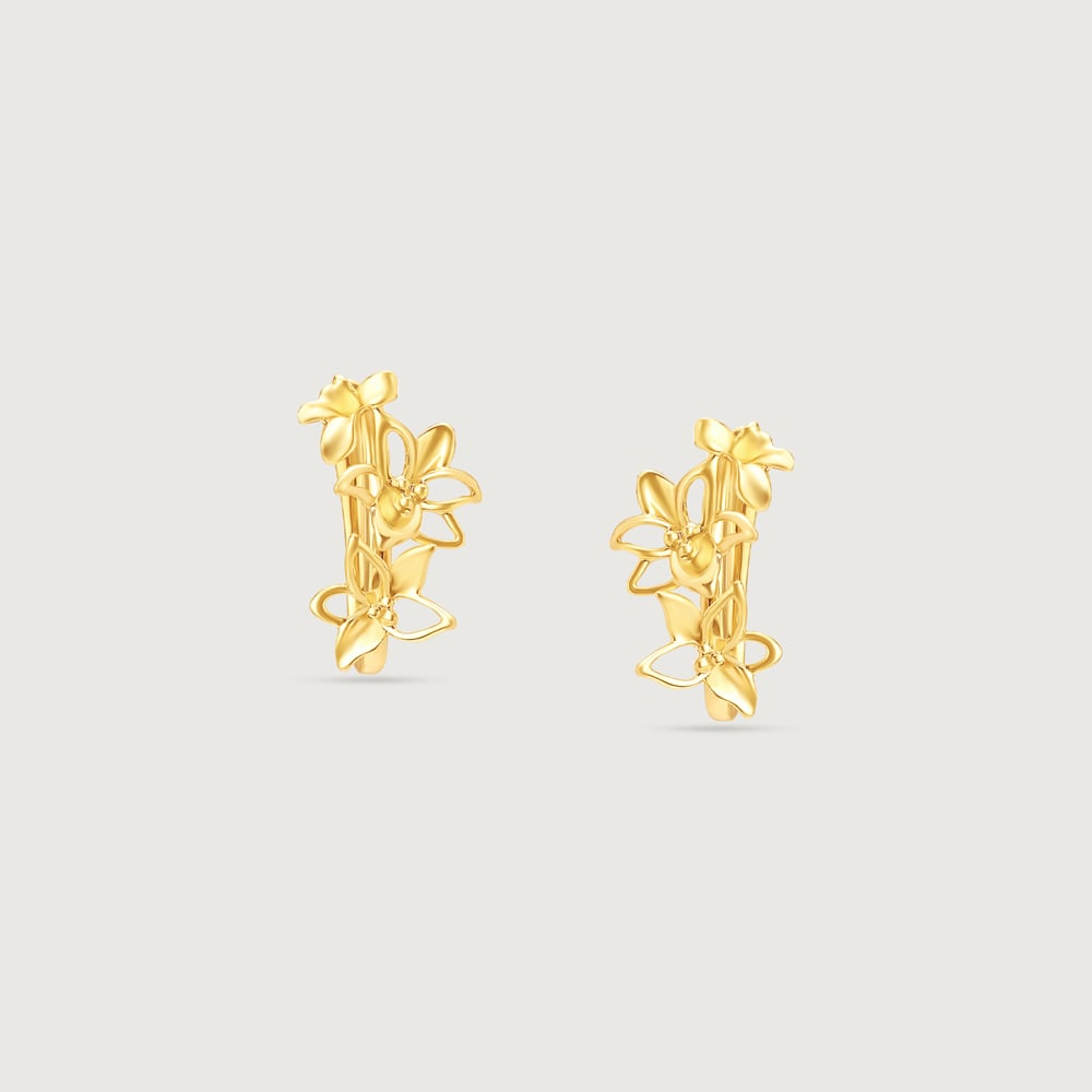 Flutter Bloom Gold bracelet Earrings,,hi-res image number null