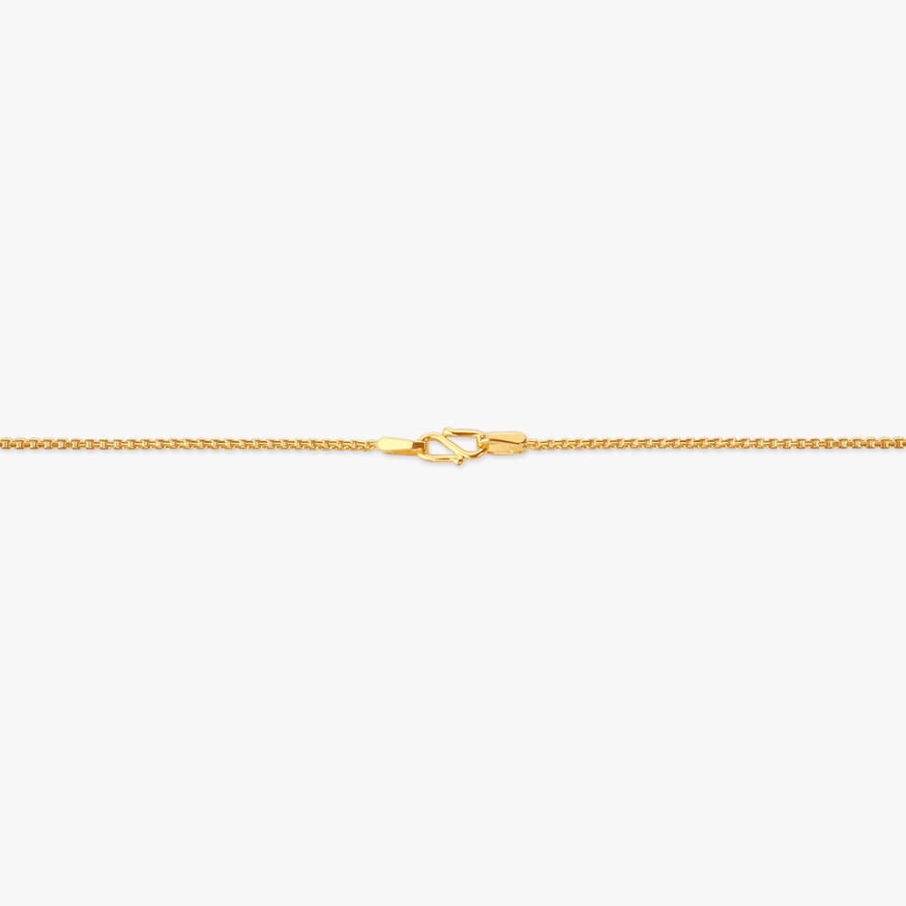 Sculpted Flame Gold Pendant with Chain,,hi-res image number null
