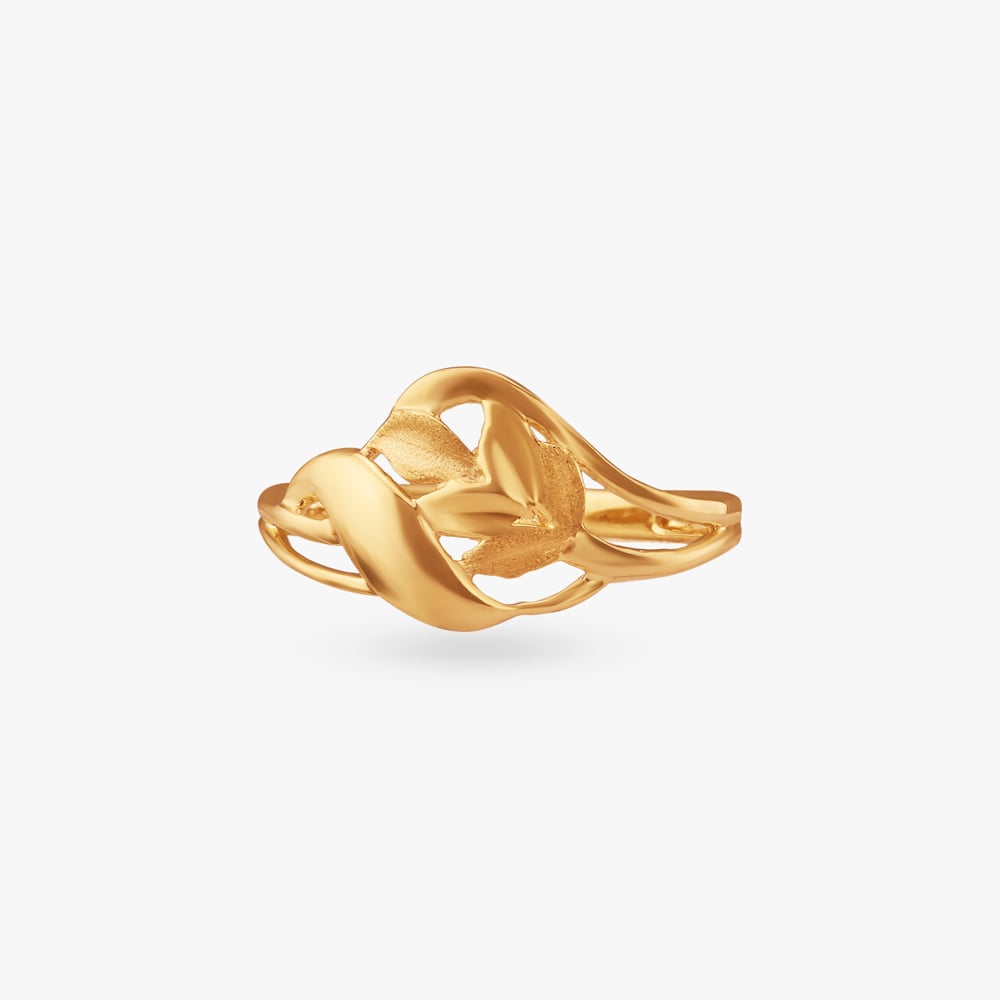 Fluid Harmony Gold Ring,,hi-res image number null