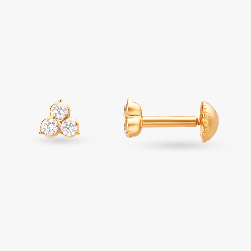 Trifecta Diamond Stud Earrings,,hi-res image number null