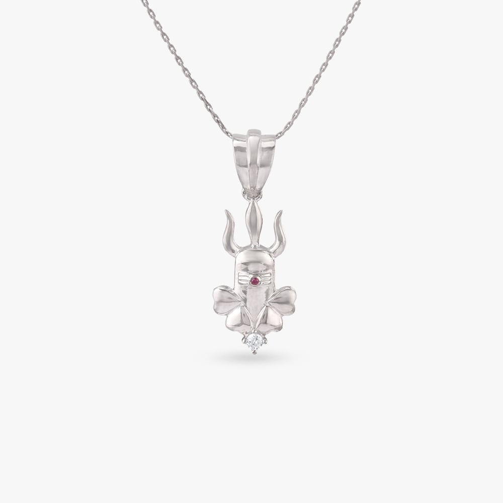 Sacred Trident Silver Pendant,,hi-res image number null