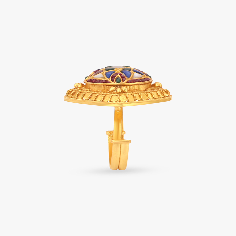 Infinite Horizon Gold Finger Ring,,hi-res image number null