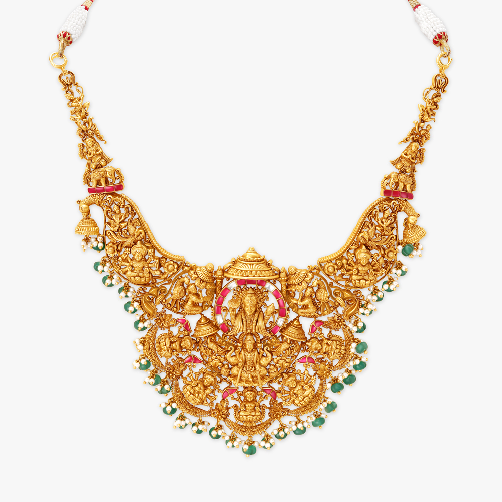 Ashta Lakshmi Gold Haram Set,,hi-res image number null