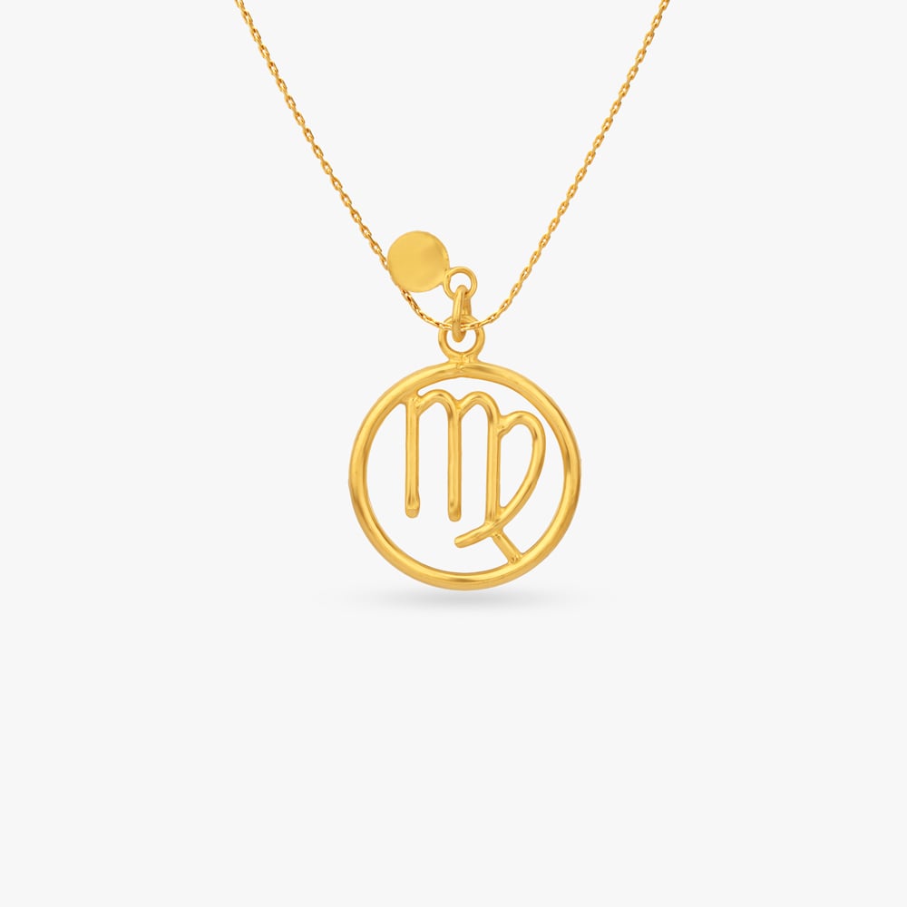 Virgo Orbit Gold Pendant,,hi-res image number null
