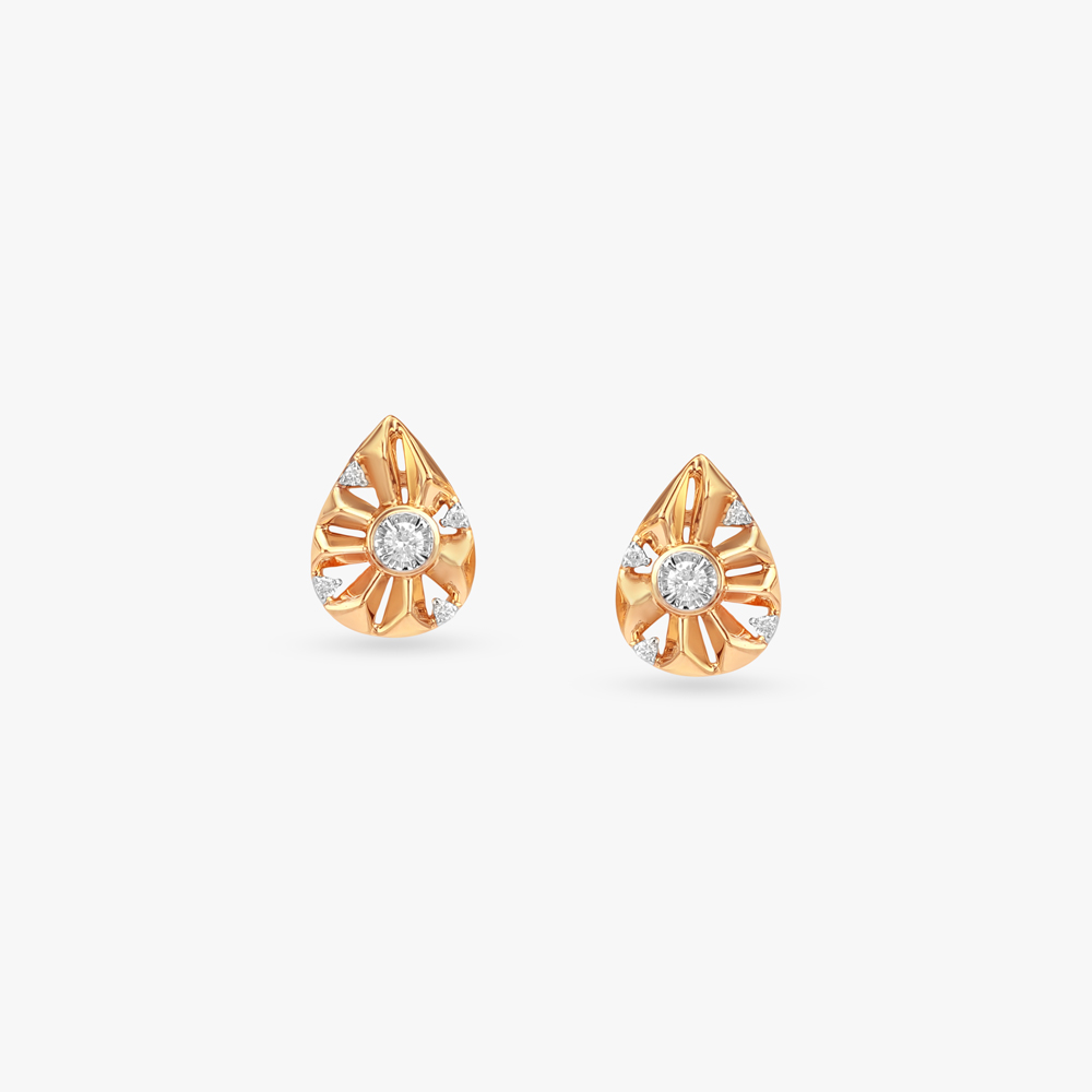 Lustre Burst Diamond Stud Earrings,,hi-res image number null