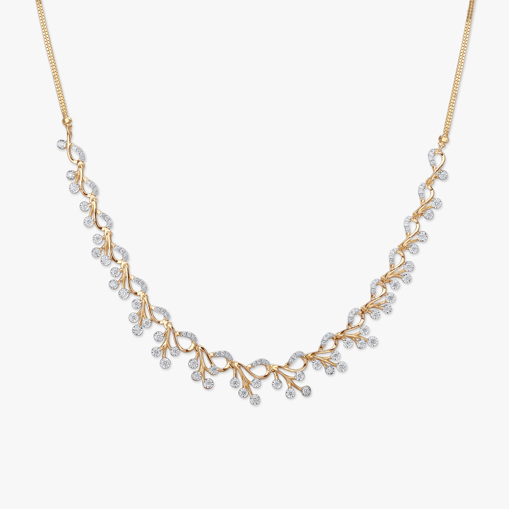 Daisy Delight Diamond Necklace Set,,hi-res image number null