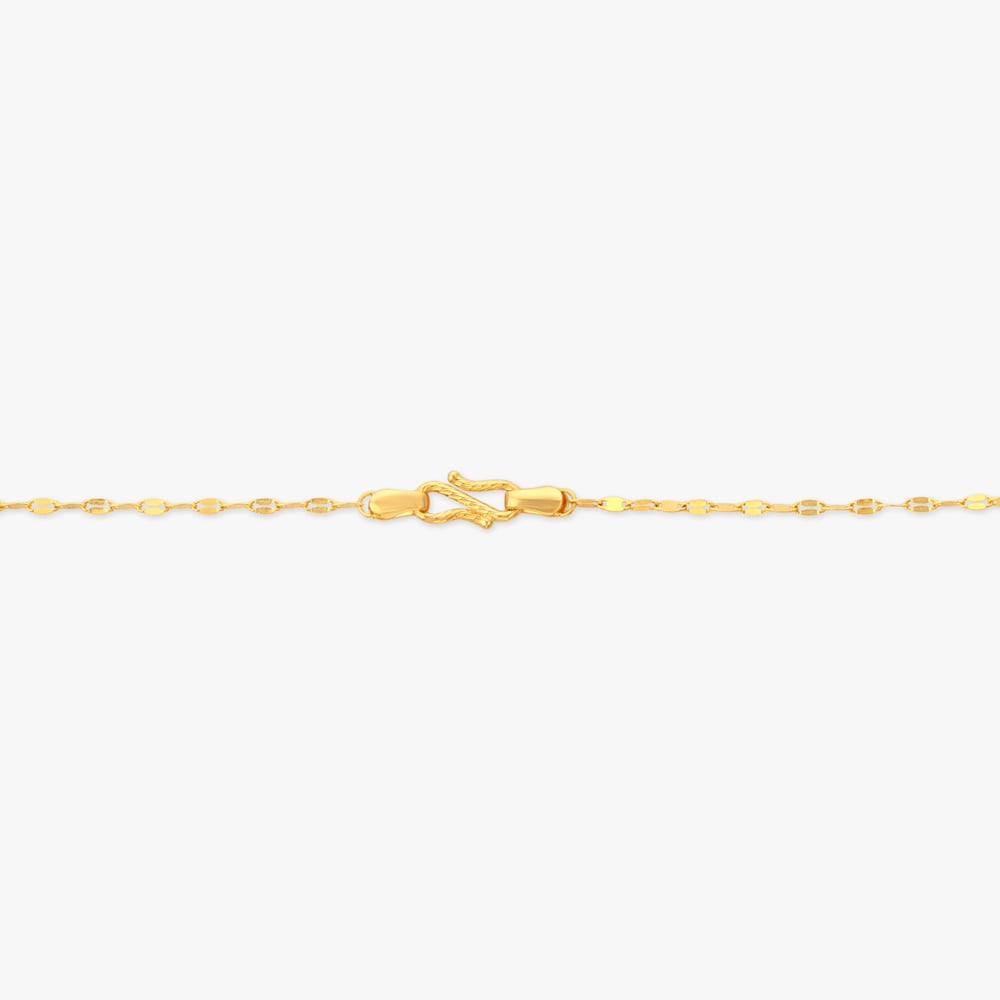 Sunshine Bloom Gold Pendant with Chain for Kids,,hi-res image number null
