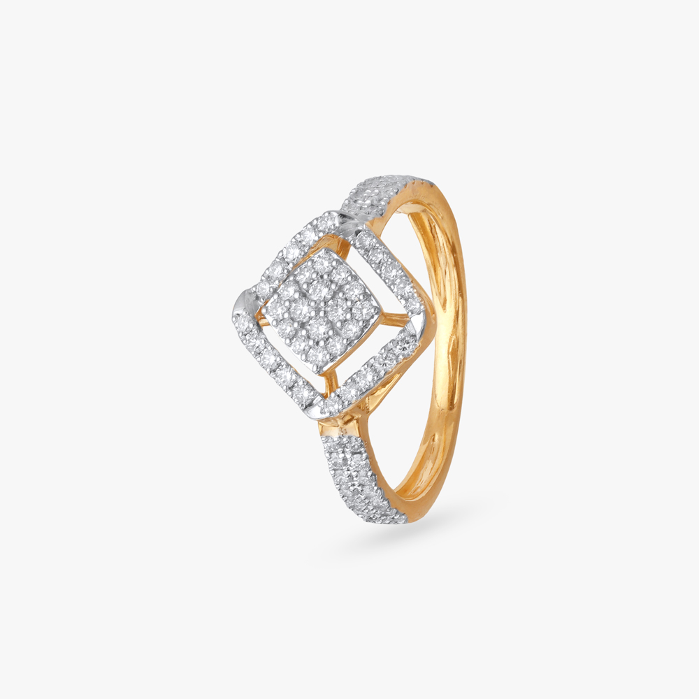 Radiant Rhombus Diamond Ring,,hi-res image number null