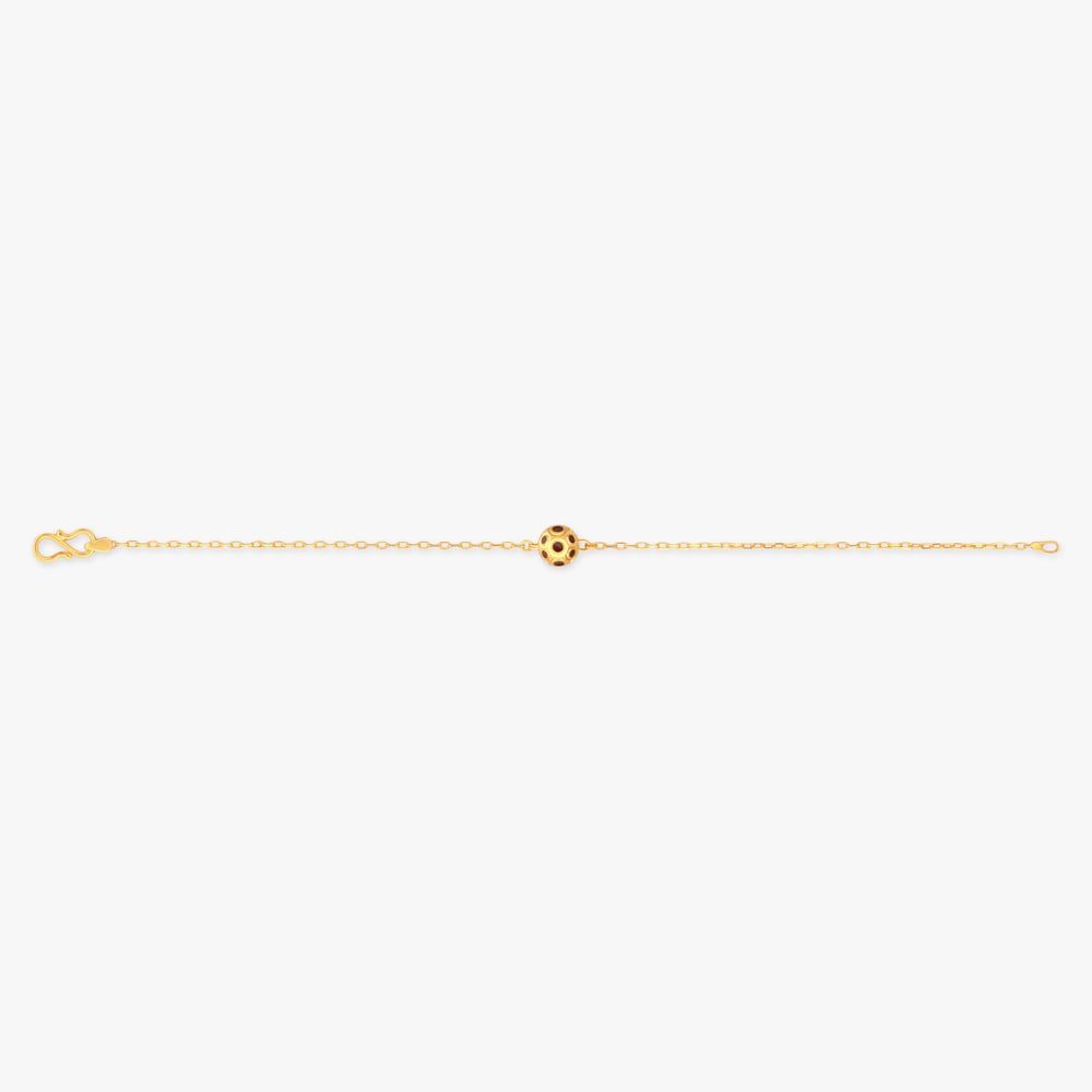 Spotted Sphere Gold Bracelet,,hi-res image number null