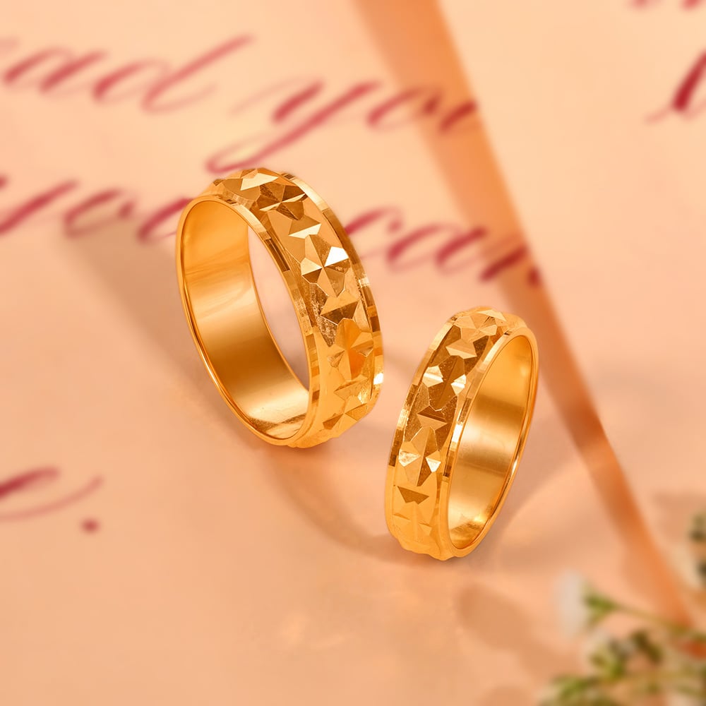 Silver Lining Couple Rings-demhanvico.com.vn