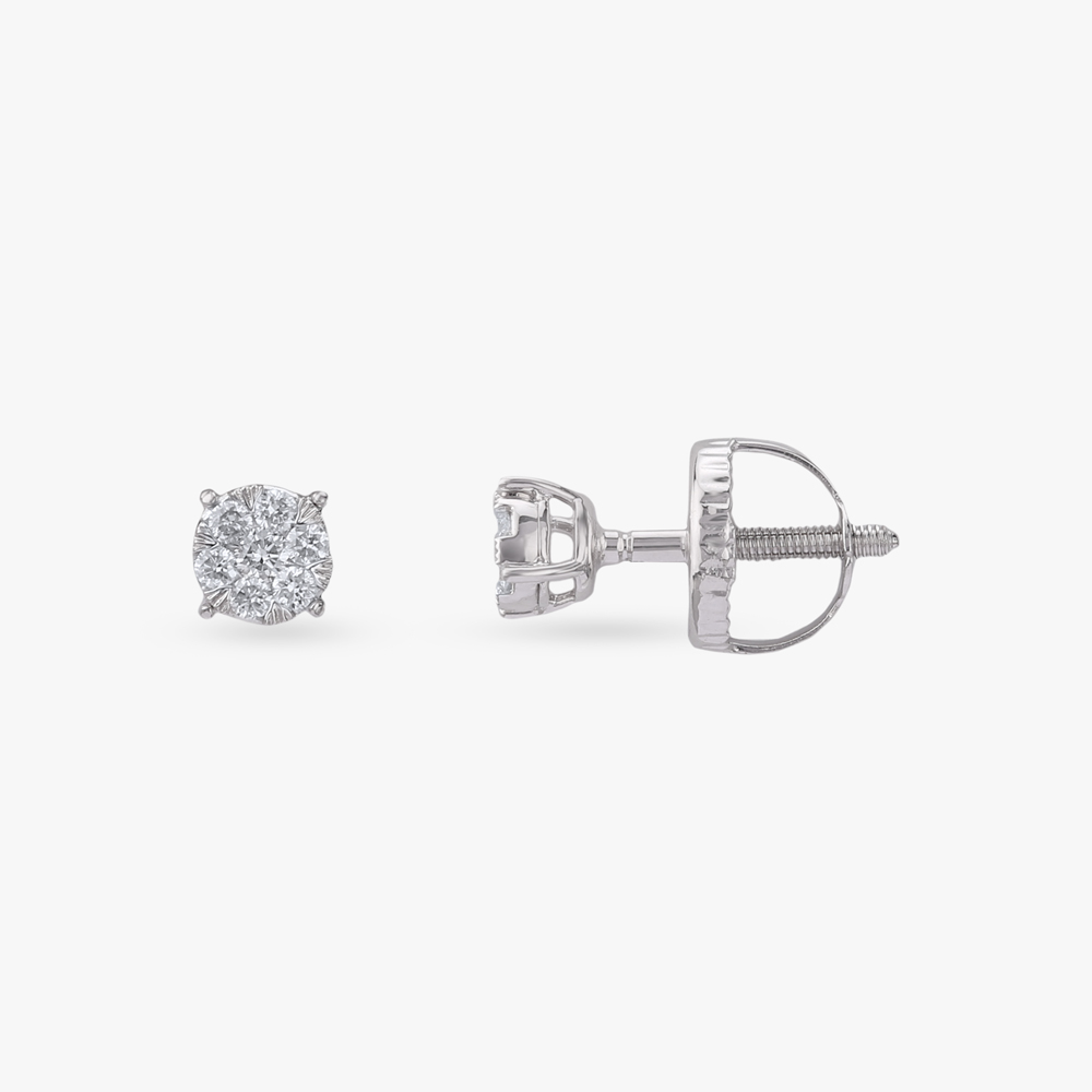 Frost Glow Diamond Stud Earrings,,hi-res image number null