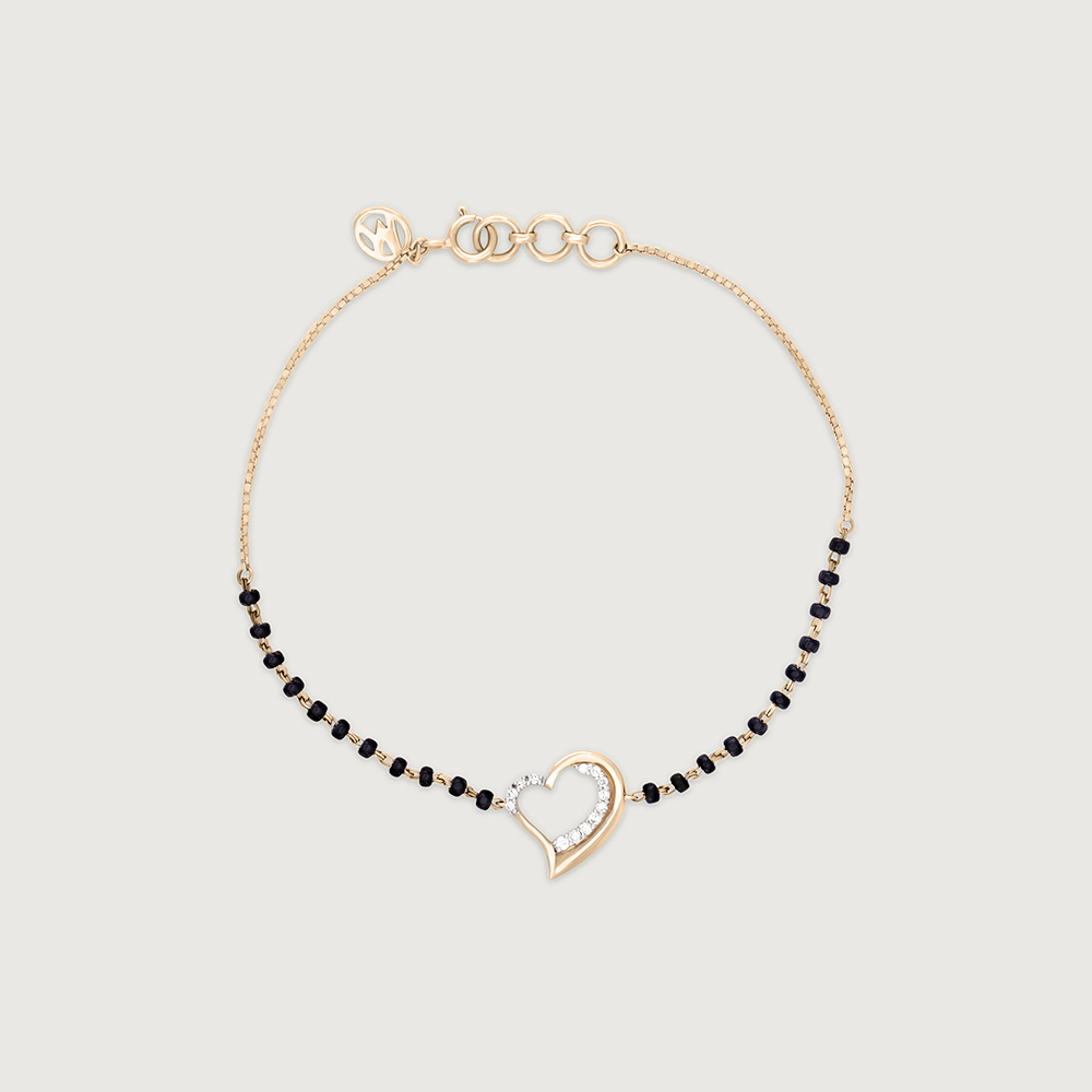 Heart Shine Gold & Diamond Bracelet,,hi-res image number null
