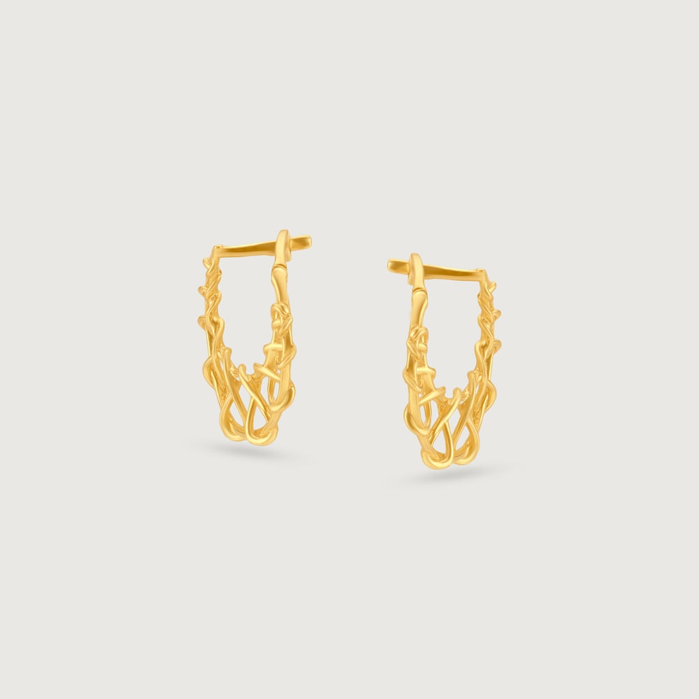 Airy Radiant Gold Hoop Earrings,,hi-res image number null