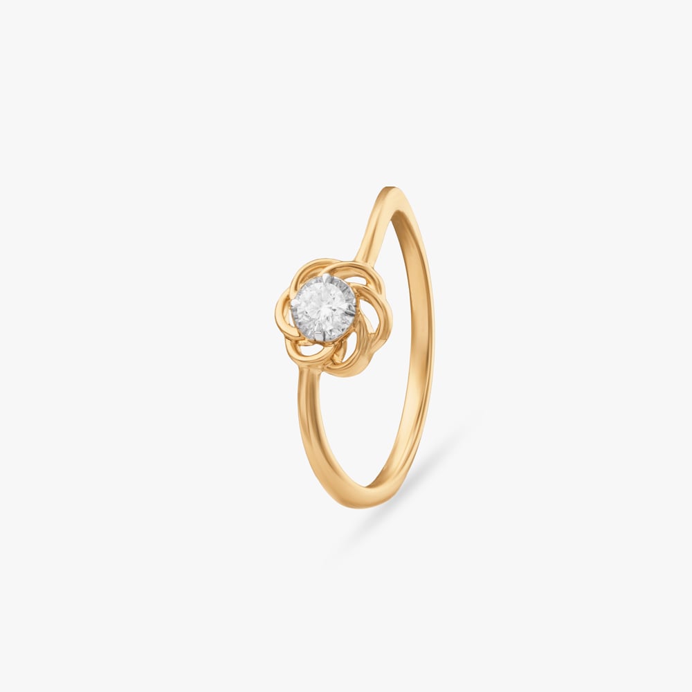 Petal Bloom Diamond Finger Ring,,hi-res image number null