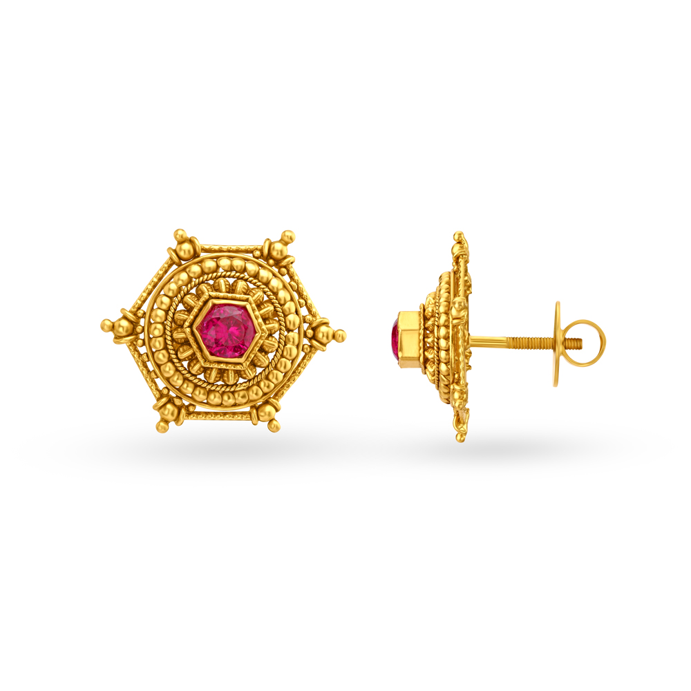 Glorious Dazzling Gold Necklace Set,,hi-res image number null