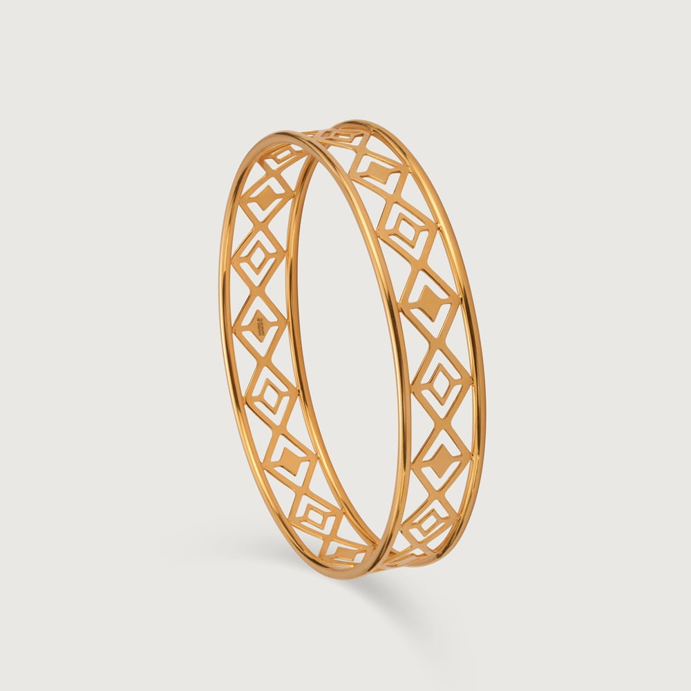 Chic Warli 22KT Gold Bangle,,hi-res image number null