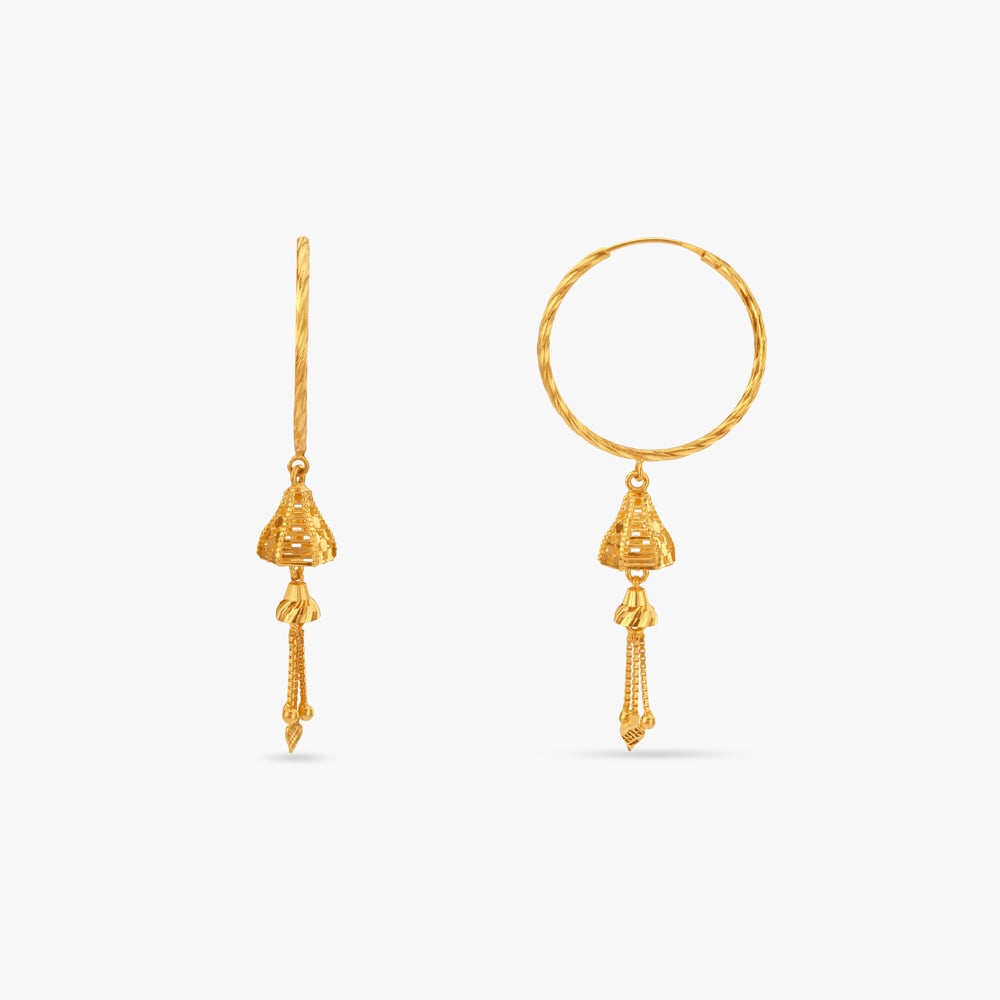 

Chime Twirl Gold Hoop Earrings
