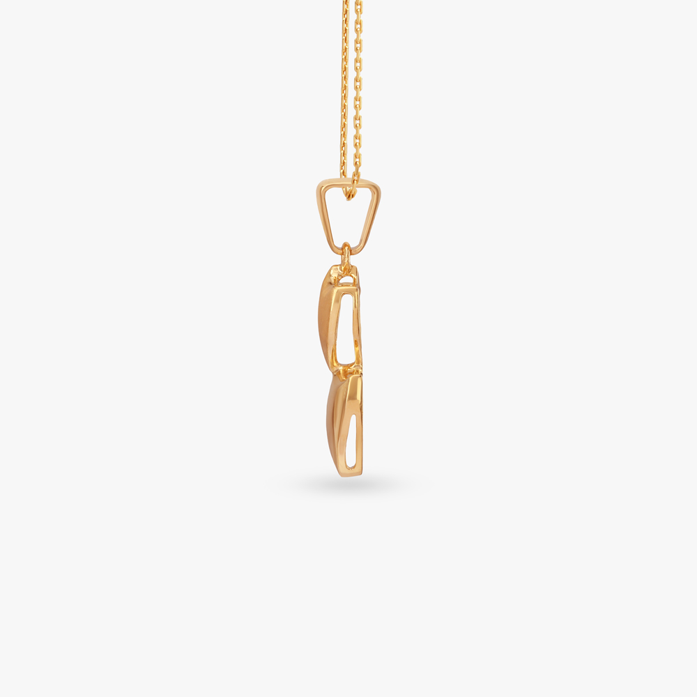 Twin Shield Gold Pendant For Men,,hi-res image number null