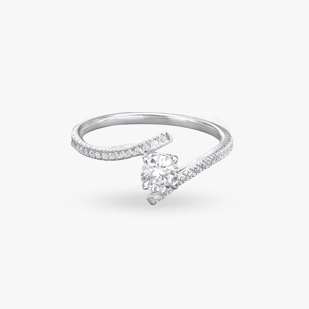 Crisscross Spark Solitaire Ring,,hi-res image number null