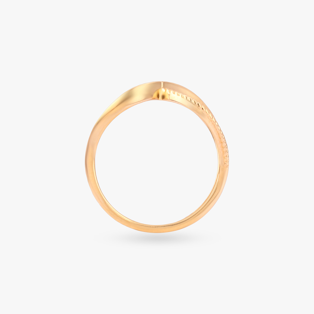 Eternal Curve Gold Ring,,hi-res image number null