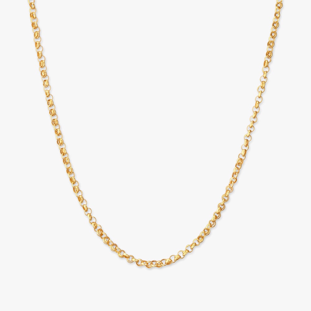 Sleek Round Link Chain for Men,,hi-res image number null
