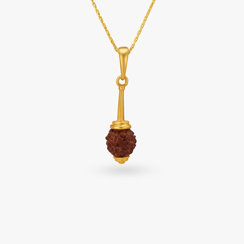 Rudraksh Gada Pendant,,hi-res image number null