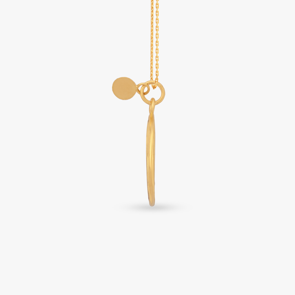 Sagittarius Circle Gold Pendant,,hi-res image number null