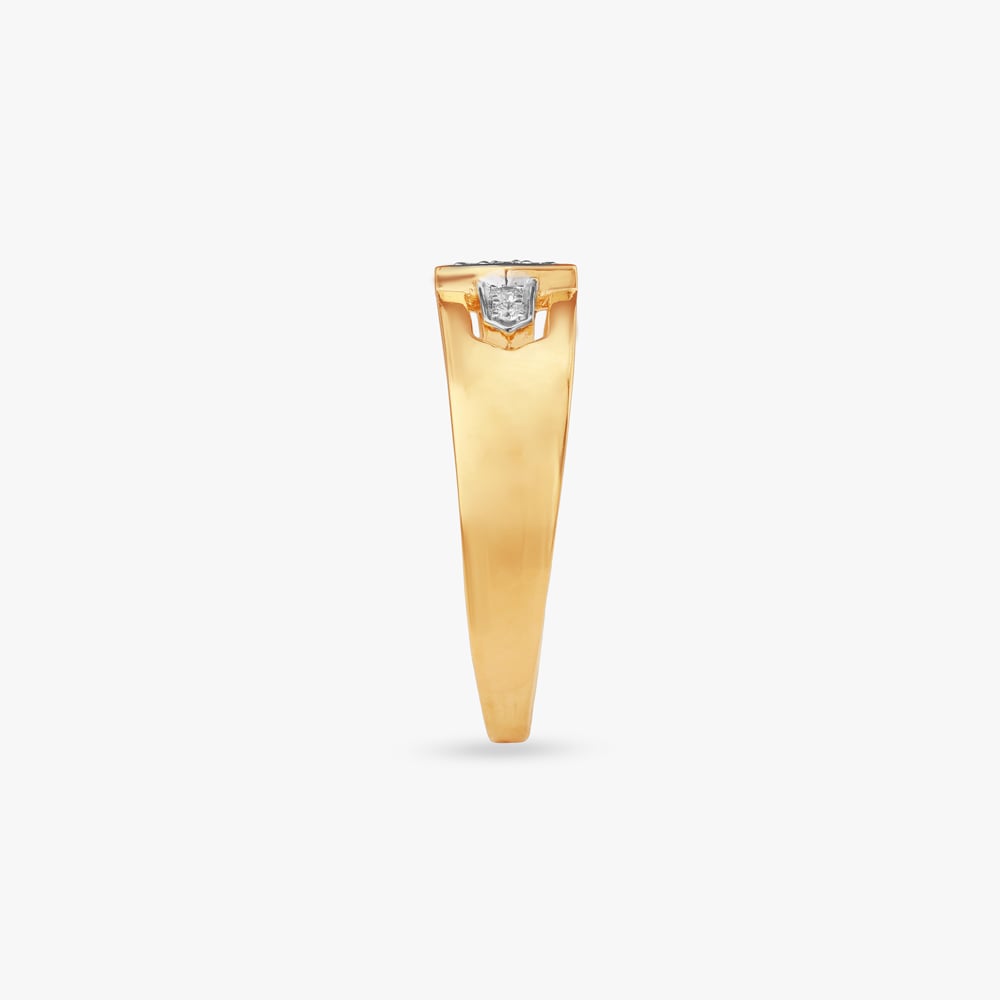 Bold Hexagon Diamond Ring For Men,,hi-res image number null
