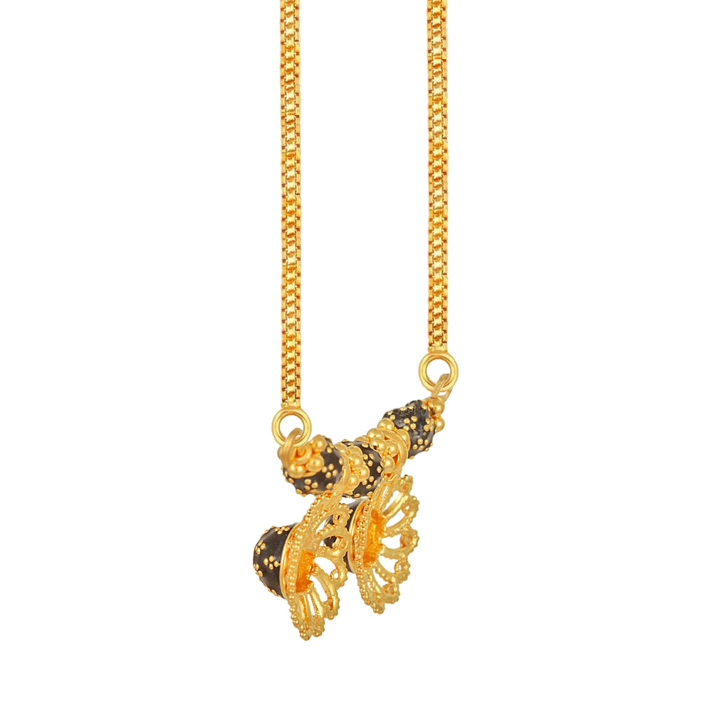 Charming Gold Mangalsutra Pendant,,hi-res image number null