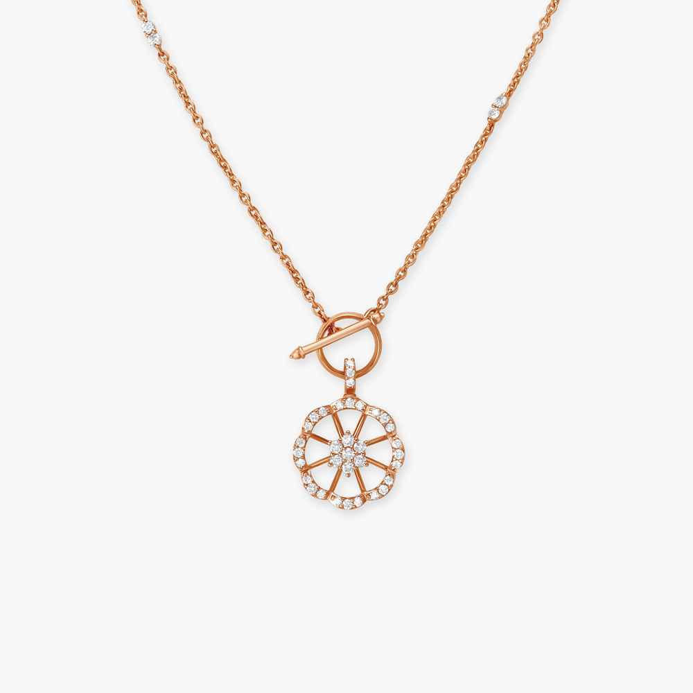 Radiant Flower Diamond Necklace,,hi-res image number null