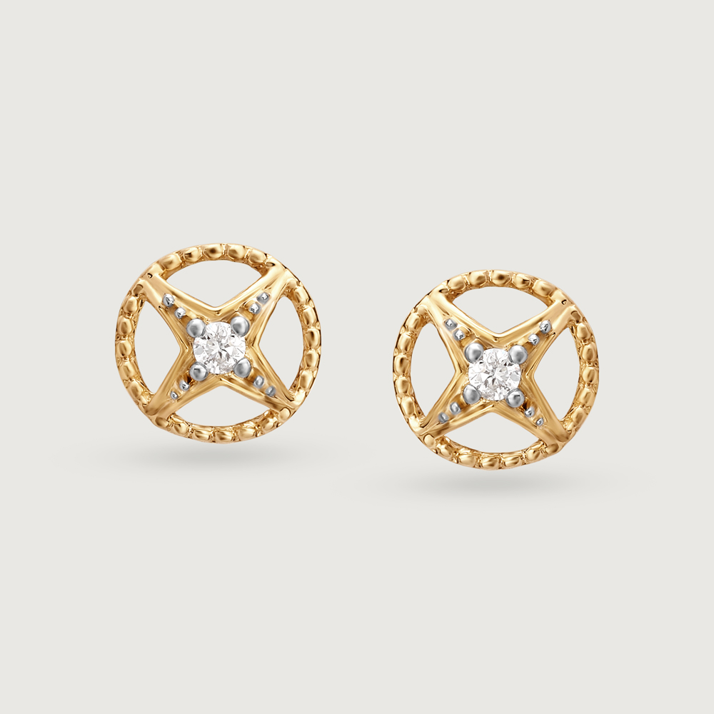 Timeless Starscape 14KT Diamond Stud Earrings,,hi-res image number null