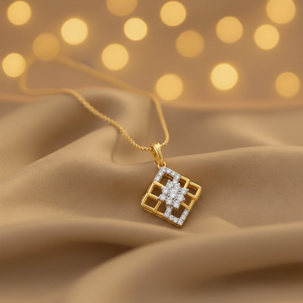 Chic Prism Diamond Pendant,,hi-res image number null