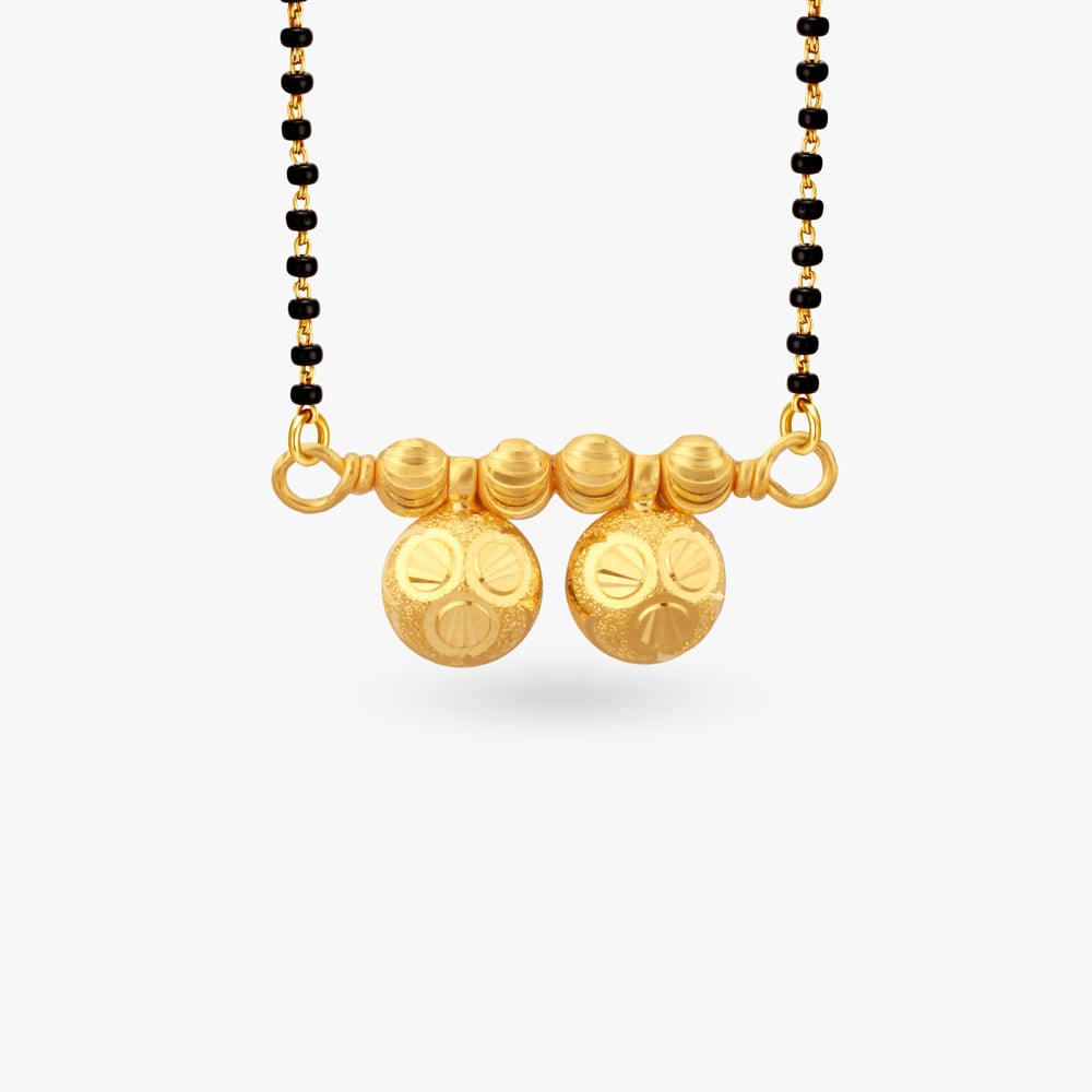 

Engraved Orb Gold Pendant