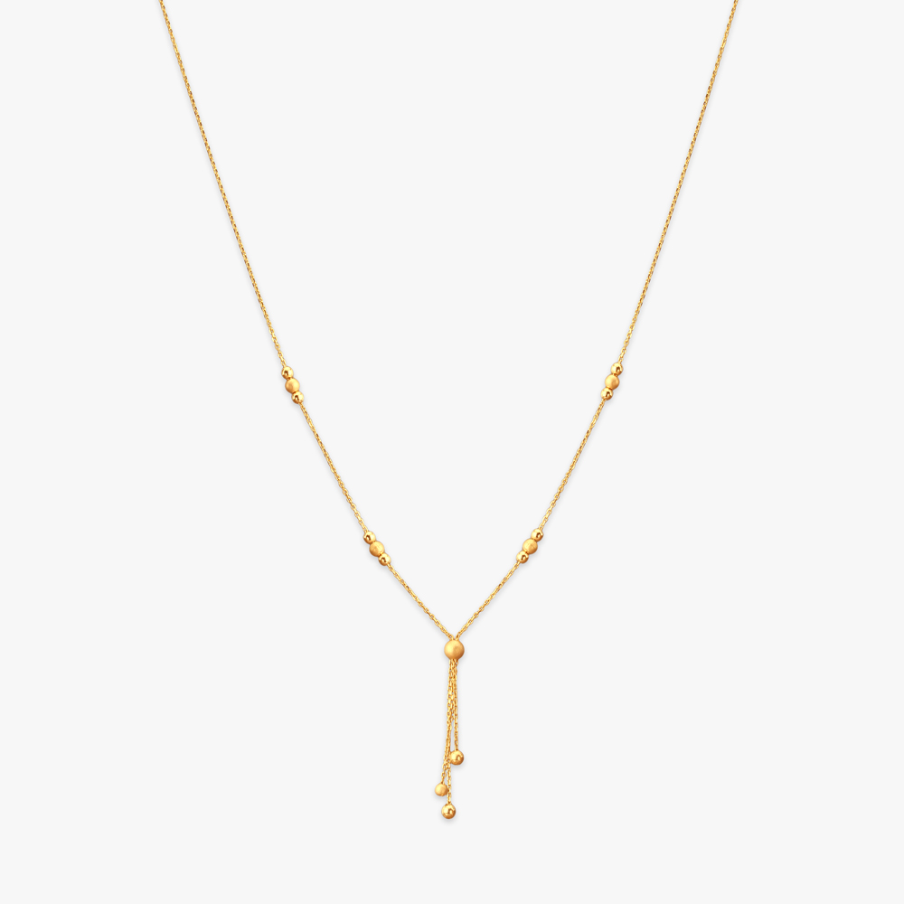 Beaded Tassel Gold Chain,,hi-res image number null