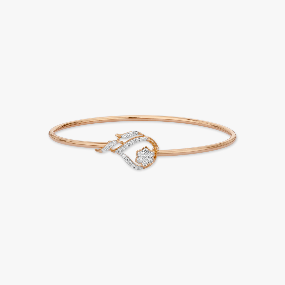 Radiant Petal Diamond Bangle,,hi-res image number null
