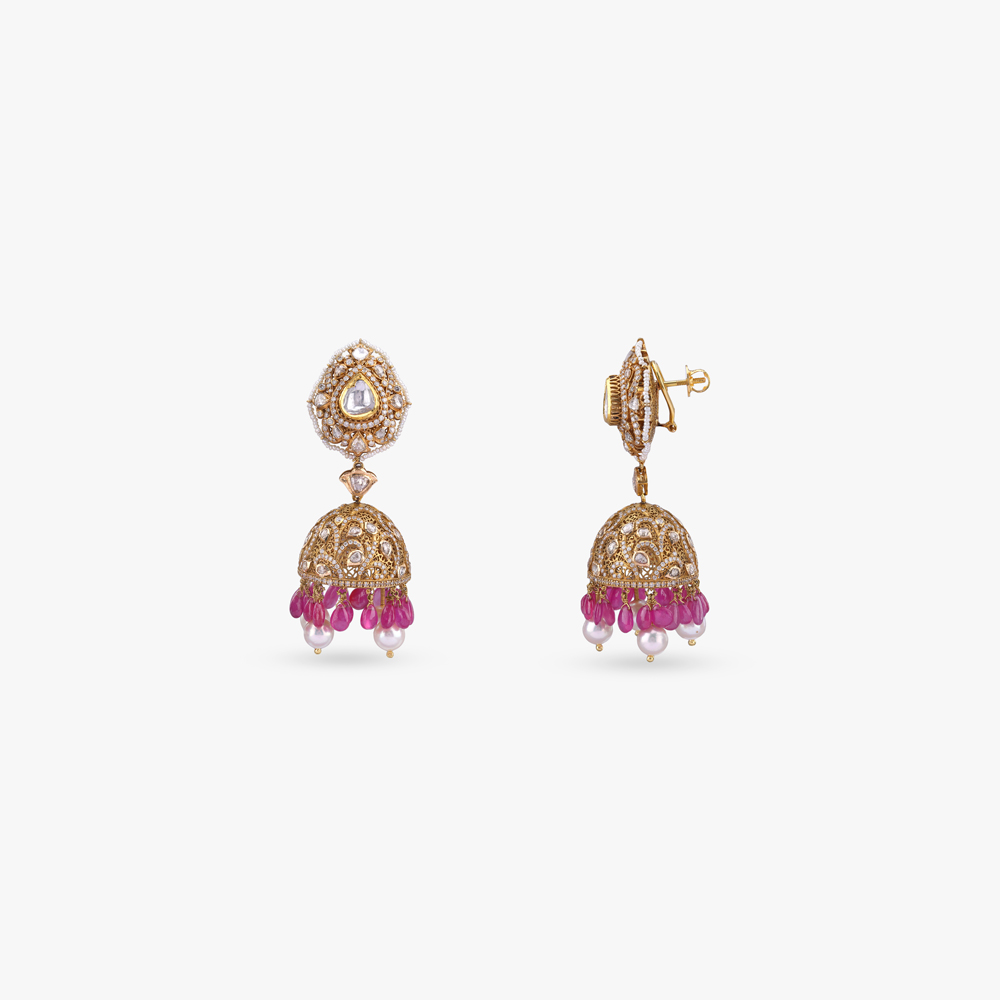 Majestic Heirloom Polki Necklace Set,,hi-res image number null