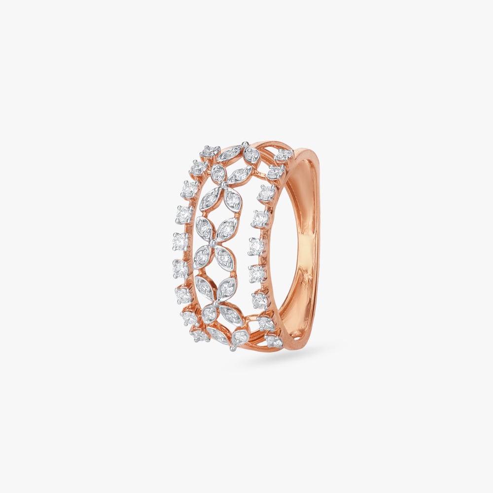 Floral Lace Diamond Ring,,hi-res image number null